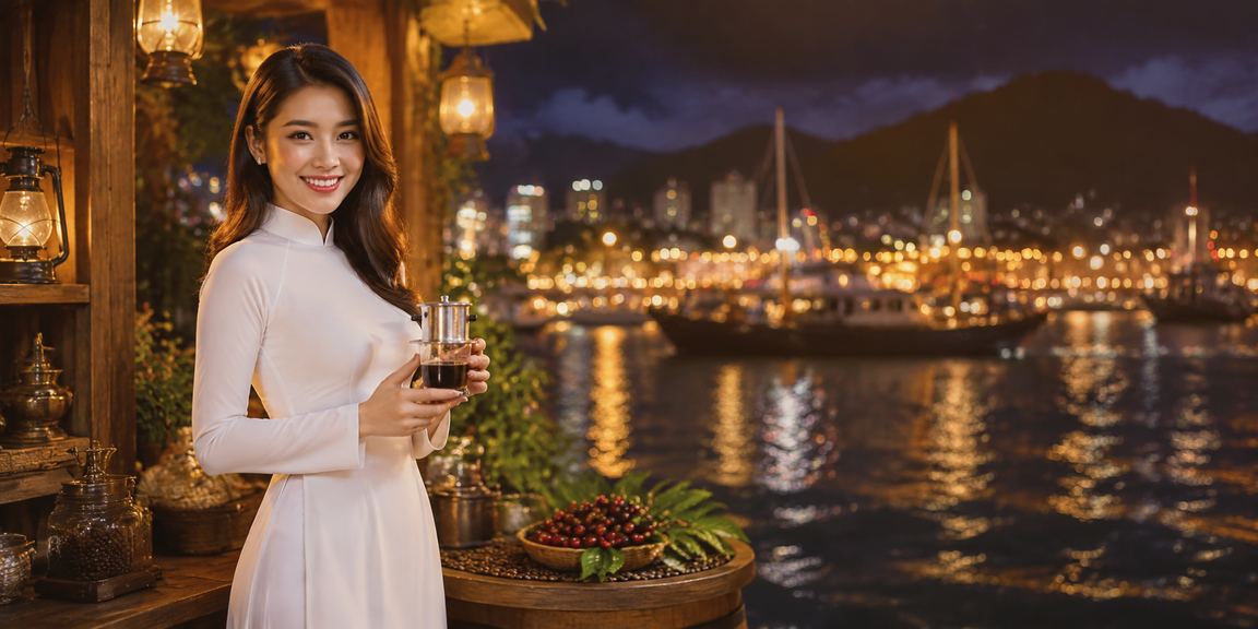 Khung cảnh Nha Trang gợi ý người dùng xem ưu đãi và danh mục giải trí trên t34